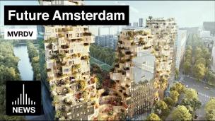 Future Amsterdam - 'Valley' by MVRDV Tops out in Zuidas District